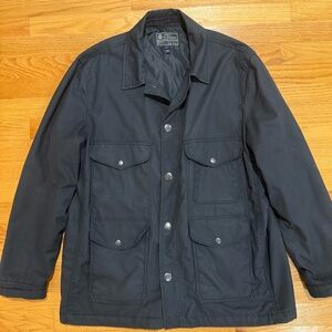 Vintage 2000s J.Crew Men’s Wax Cotton 4 Pocket Jacket Black